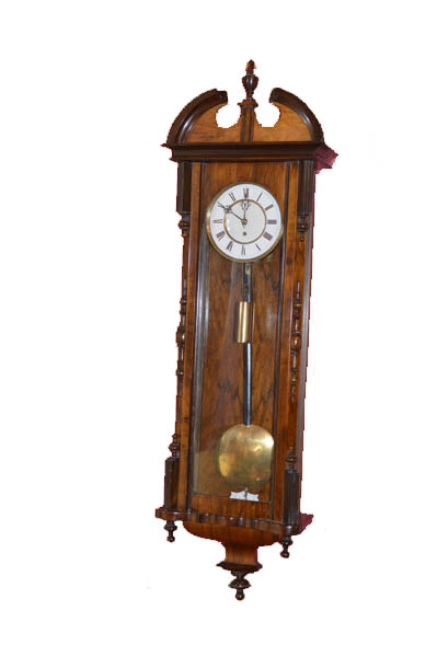 A Nice Mahogany Cased Spring Vienna Wall Clock