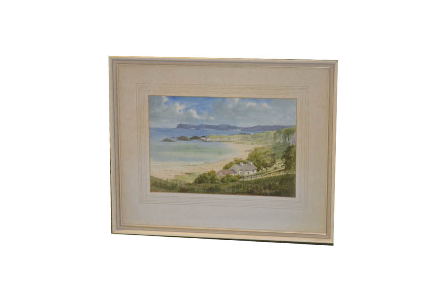 A Watercolour 'North Antrim Coast' - J Wilkinson