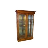 A Very Good Mahogany Glazed Two Door Display Cabinet