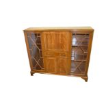 An Astragal Glazed Bureau Bookcase