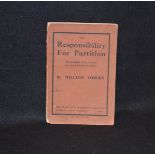 A Volume ' Responsibility for Partition' - William O'Brien