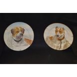 An Early Pair of Cauldron Plates, 'Dogs'