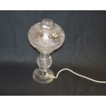 A Tyrone Crystal Table Lamp and Shade