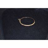 A Victorian Rose Gold Bangle