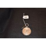 A Ladies Silver Fob Watch