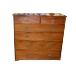 A Very Good Mahogany Chest of Six Drawers
