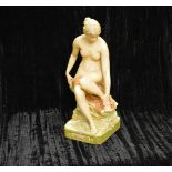 A Large Royal Dux Figurine 'The Bather'