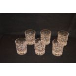 A Set of Six Tyrone Crystal Tumblers