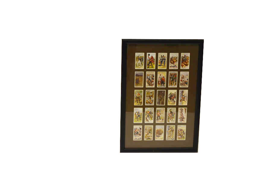 A Framed Set of 25 Victoria Cross Players Cigarette Cards
