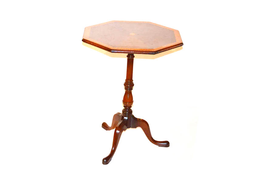 An Inlaid Octagonal Top Occasional Table