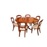 A Good Set of Six Balloon Back Dining Room Chairs