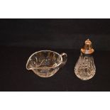 A Waterford Crystal Jug and a Tyrone Crystal Sugar Shaker