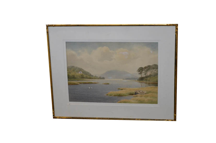 A Large Watercolour 'Mulroy Bay, Donegal' - J W Carey