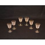 A Set of Six Waterford Crystal Sherry Glasses