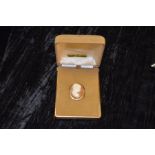 A 9ct Gold Cameo Brooch