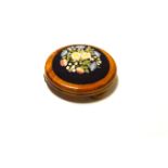 A Circular Tapestry Top Footstool