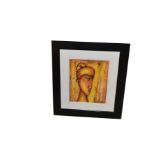 A Oil Painting 'Female Head Study' Signed Ann Michael