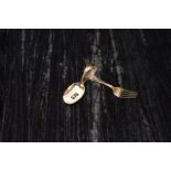 A Silver Childs Spoon and Fork,