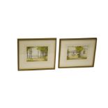 A Pair of Watercolours 'Kilrea Forrest' and 'Cashlandhu' - Aylmer Armstrong