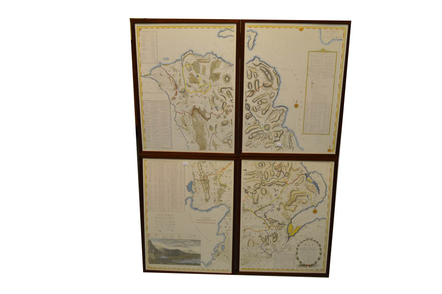 An Interesting Set of Four Early Framed Maps of Co.Londonderry and Co.Antrim, From Engravings By S