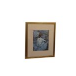 A Nicely Framed Watercolour 'Lady Sitting'