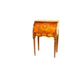 A Small Cylinder Top Ladies Writing Desk