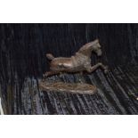 A Limited Edition Signed Hackney Horse Bronze By Belinda Sillars