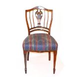 A Mahogany Framed Inlaid Chair