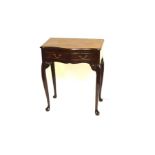 A Nice Shaped Front Occasional Table, Centre Drawer