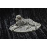 A Bronze Figurine of a Dog, Signed A.Martin