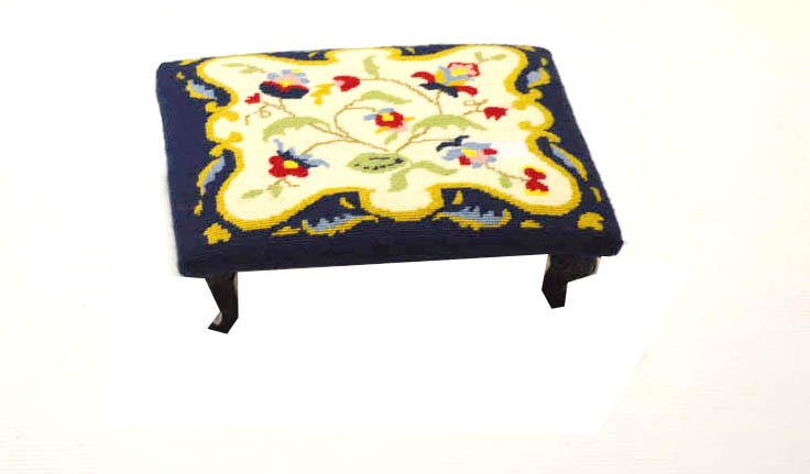 A Tapestry Top Footstool