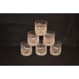 A Set of Six Crystal Tumblers