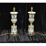 A Nice Pair of Porcelain Wedgewood Lamp Bases