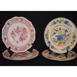 A Set of Three Masons Ironstone 'Manchu' Plates and Two Masons Ironstone Regency Plates