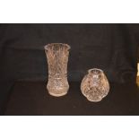 Two Nice Crystal Vases