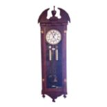 A Good Mahogany Cased Double Weight Vienna Wall Clock - J Stewart Armagh