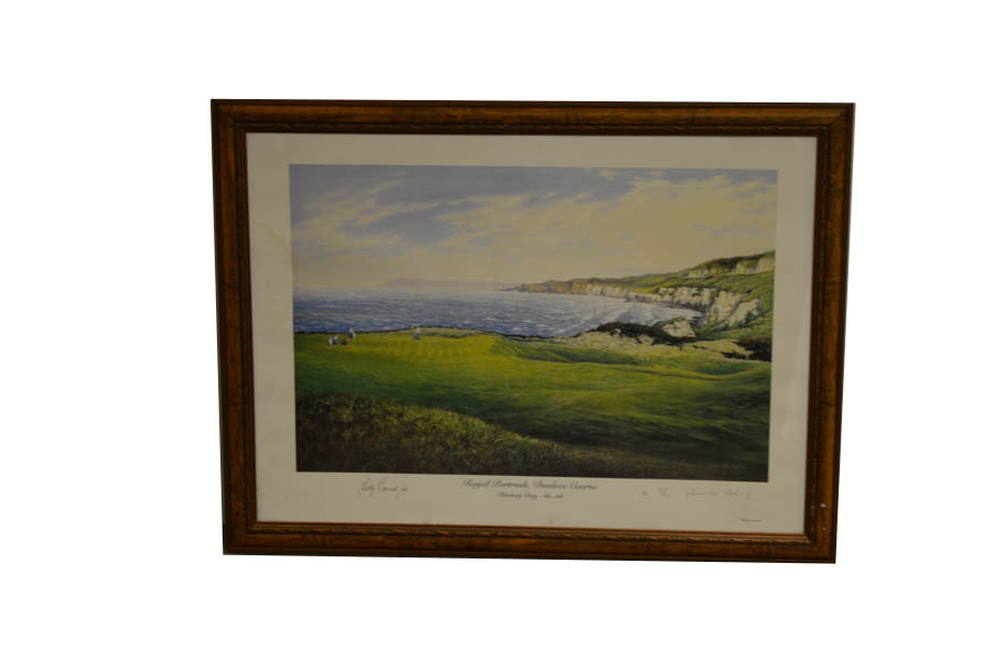 A Limited Edition Signed Print 'Royal Portrush'