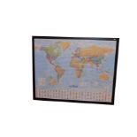 A Large Framed World Map