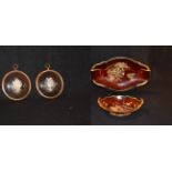 A Carltonware 'Royal Rouge' Dish, Another and Two Small Miniatures