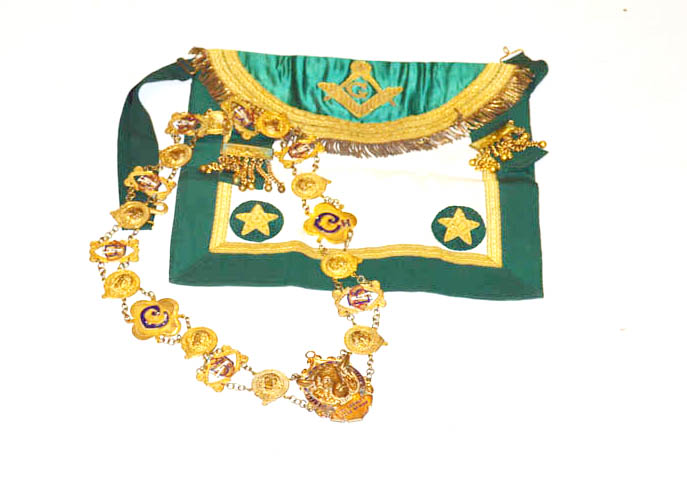 A Masonic Apron and a 'Lord Darnley' Chain of Office