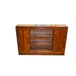 An Inlaid Mahogany Bookcase and Cabinet