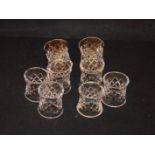A Set of Eight Waterford Crystal Napkin Rings