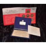 A Limited Edition British Airways Commemorative Ingot and a Set of Silver 1977 Jubilee Coins