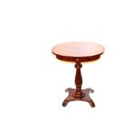 An Oval Occasional Table, Centre Pedestal