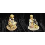 Two Hummel Figurines 'Snuggle Up' and 'The Doctors In'