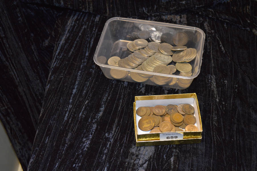 A Lot of Mainly Irish Coins and Other Coins