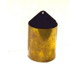An Old Brass Wall Mounted Container