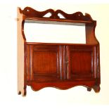 A Mahogany Two Door Wall Cabinet