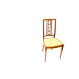 An Edwardian Inlaid Mahogany Chair