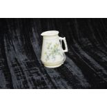 An Unusual Hand Painted 2nd Period Belleek Jug